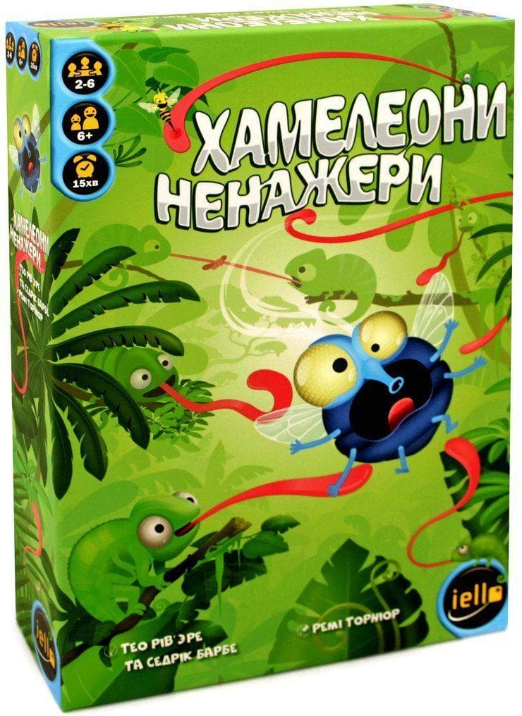 Настольная игра IELLO Липкие Хамелеоны (Хамелеони Ненажери) (Sticky Chameleons) (укр.) (51557) - IELLO Настольная игра IELLO Липкие Хамелеоны (Хамелеони Ненажери) (Sticky Chameleons) (укр.) (51557) - IELLO - Для веселої компанії