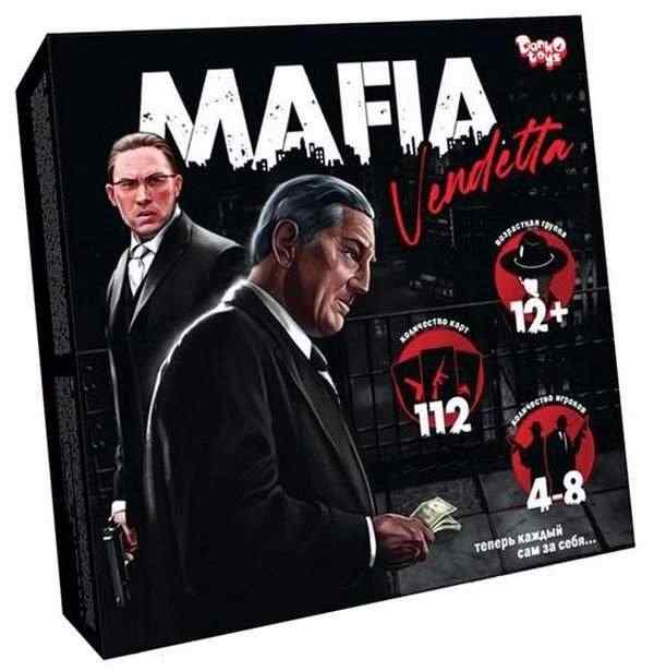 Розважальна гра MAFIA Vendetta Danko Toys Розважальна гра MAFIA Vendetta Danko Toys - Настільні ігри