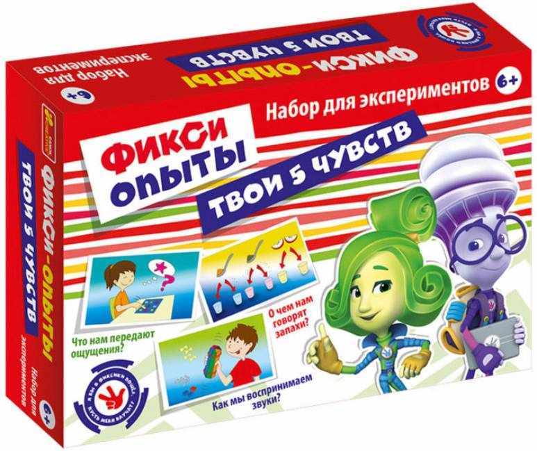 Набор для экспериментов Фикси-опыты Твои 5 чувств Ранок Набор для экспериментов Фикси-опыты Твои 5 чувств Ранок - ВЕЛИЧЕЗНА КУПА ІГРАШОК