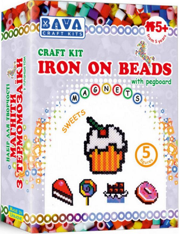 Набір для творчості Магніти з термомозаїки Солодощі 5 фігур 5+ Craft kits Ранок - фото 1