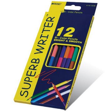 Олiвцi кольоровi Marco "SuperB Writer" 2 сторони 24кол 12шт - Ручки та олівці