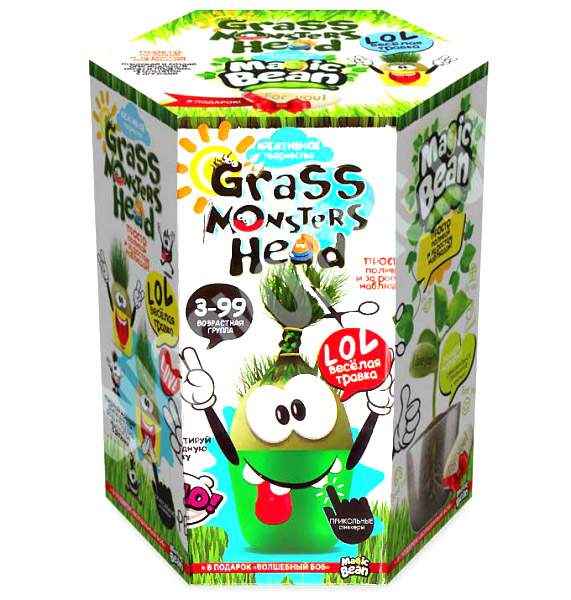 Веселая травка Grass Monsters Head Креативное творчество LOL Код GMH0107 Danko Toys Веселая травка Grass Monsters Head Креативное творчество LOL Код GMH0107 Danko Toys - ВЕЛИЧЕЗНА КУПА ІГРАШОК