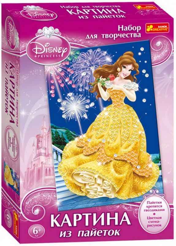 Набор для творчества Картинка из пайеток Disney Бэлль 6+ Код 15153065Р Ранок - Своїми руками