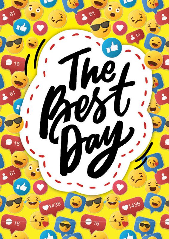 Канцелярія : А4, скоба, 48, 55 оф., кл., The best day - Блокноти та скетчбуки