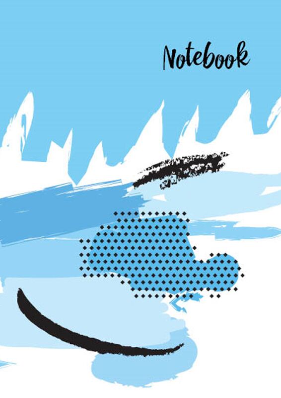 Канцелярія : А5, 7БЦ, 80, 55 оф., кл., Notebook Блакитний - фото 1
