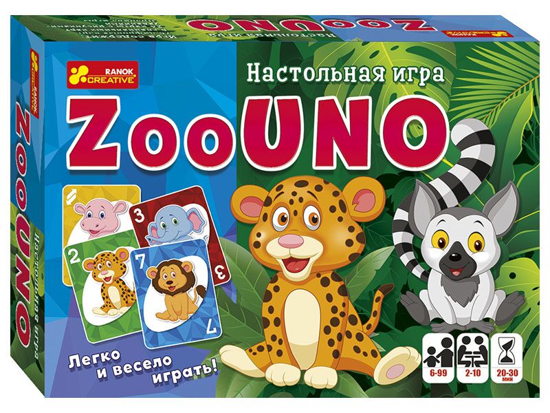 Настольная игра ZooUno Ранок Настольная игра ZooUno Ранок - Настільні ігри