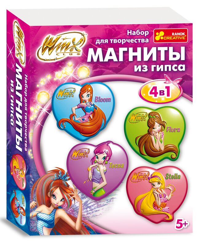 Магниты из гипcа Блум.Флора.Техна.Стелла (сердце) - фото 1