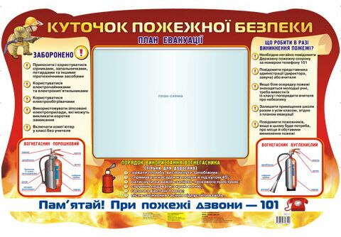 Стенд.Куточок пожежної безпеки - фото 1