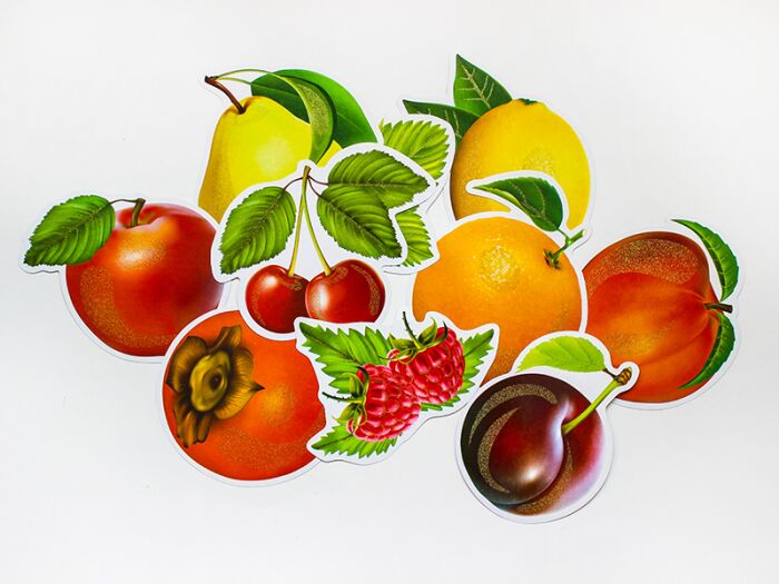 Набір прикрас із блискітками.Фрукти(ред.) - фото 4