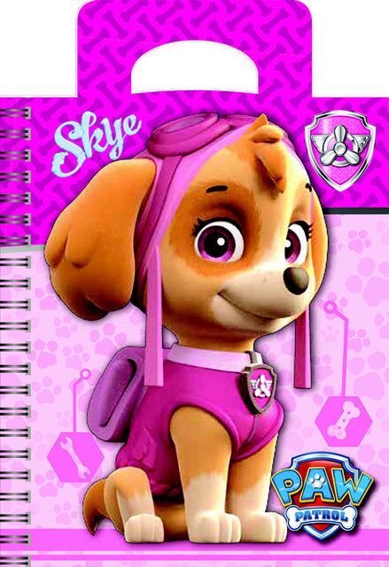 Блокнот для нотаток ф.А6, вирубка сумка, пружина, Серія PAW Patrol 50 аркушів № 2 - Блокноти та скетчбуки