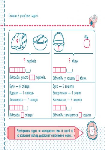Точилка Математика Табличне додавання та віднімання у межах 5 1 клас Рівень 4 Авт: Муренець О. Г. Вид-во: АРТ - фото 2