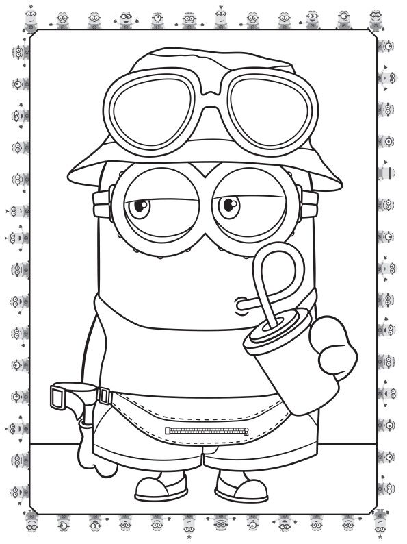 Розмальовка Кольоровий штрих Посіпаки Шалена вечірка Illumination Ранок - фото 2