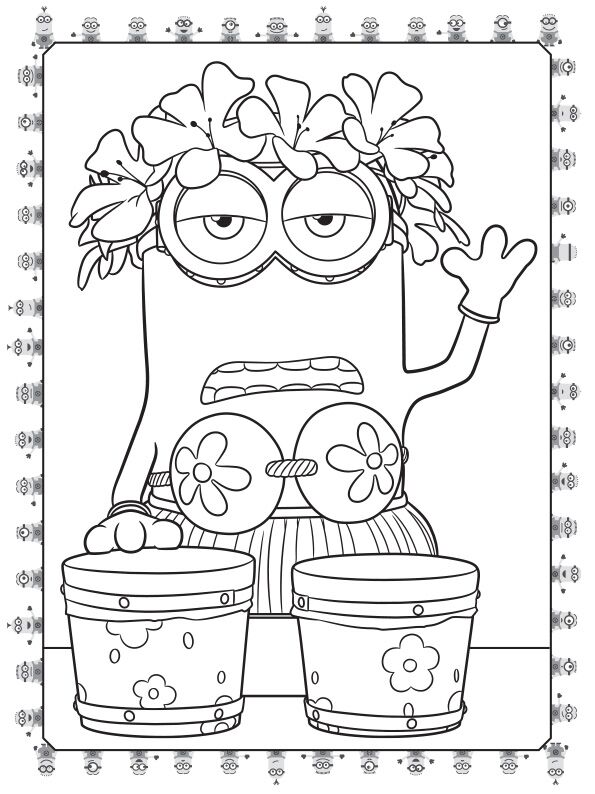 Розмальовка Кольоровий штрих Посіпаки Шалена вечірка Illumination Ранок - фото 3