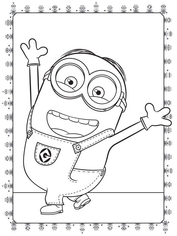 Розмальовка Кольоровий штрих Посіпаки Шалена вечірка Illumination Ранок - фото 4