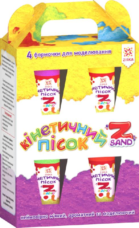Кінетичний пісок Z sand короб 4шт - Подарункові набори для дитячої творчості