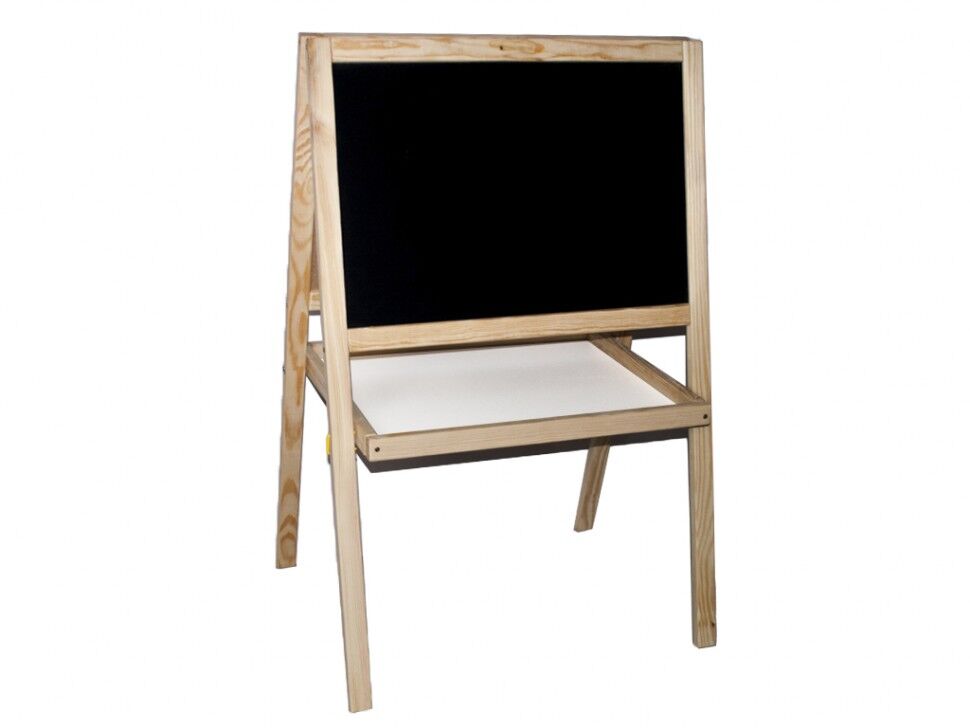 Мольберт ЗІРКА КЛАСИКА поличка магніти/крейда НЕ ФАРБОВ. - фото 1