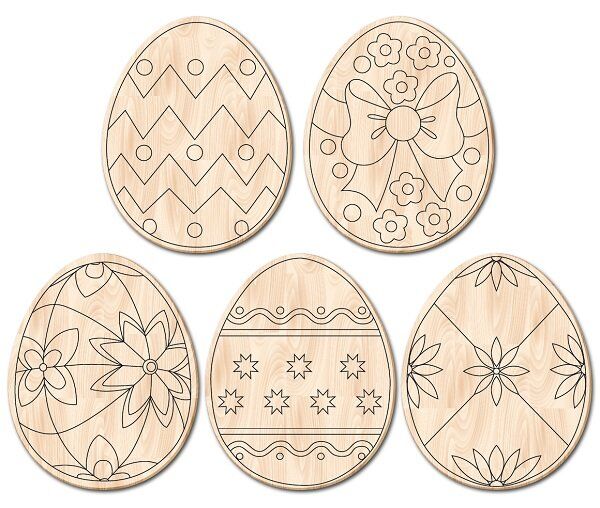 Яйце звичайне в асортименті 5 2019 з магнітом - Подарункові набори для дитячої творчості