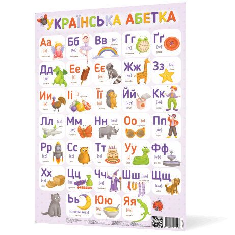 Плакат Українська абетка NEW - фото 1