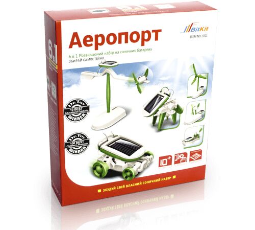 Аеропорт 6 в 1 розвиваючий набір на сонячних батареях Ранок Аеропорт 6 в 1 розвиваючий набір на сонячних батареях Ранок - Іграшкові набори, меблі, пристрої, транспорт