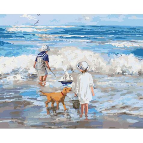 Картина по номерам Граючи з хвилями 40*50 см - фото 1