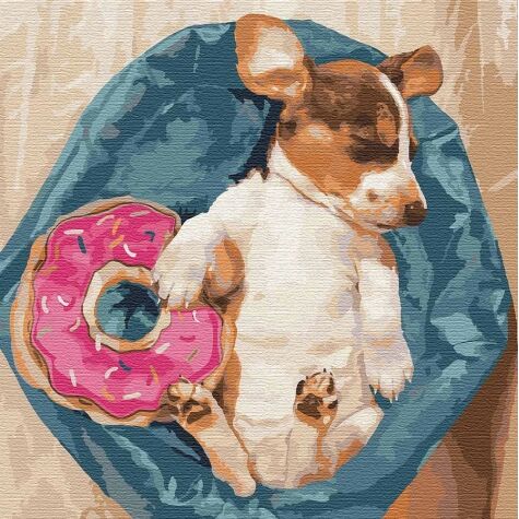 Картина по номерам; Солодкі сни пухнастика; 40*40 см - фото 2