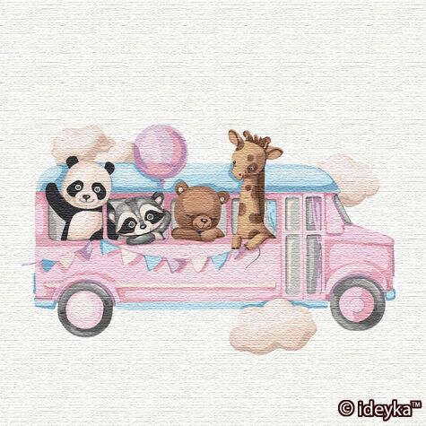 Набір для розпису по номерах. &quot;Веселий автобус&quot; 30*30см - Набори для розмальовування