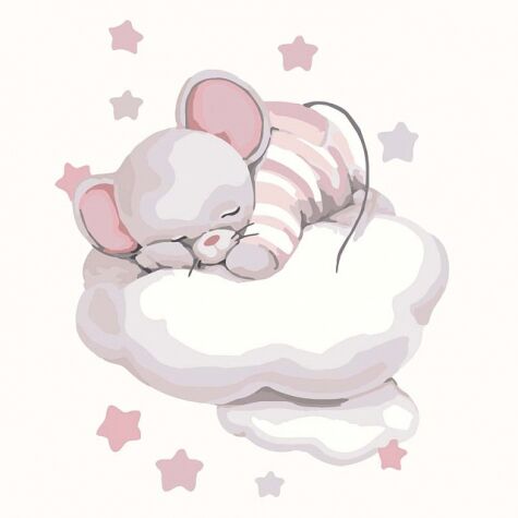 Картина по номерам Подорож хмаринкою 30*30 см Картина по номерам Подорож хмаринкою 30*30 см - Набори для розмальовування