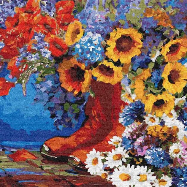 Картина по номерам Букети; Казковий ранок; 40*40 см - фото 1