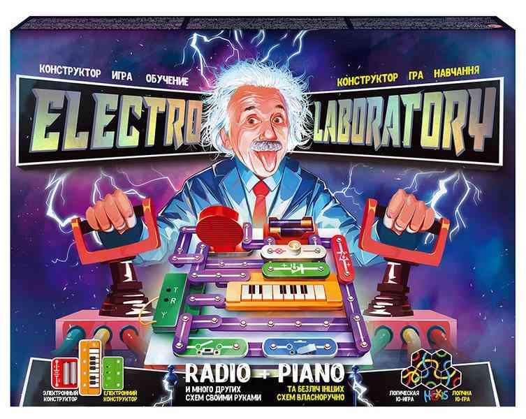 Електронний конструктор Electro Laboratory Radio+Piano Danko Toys - Конструктори