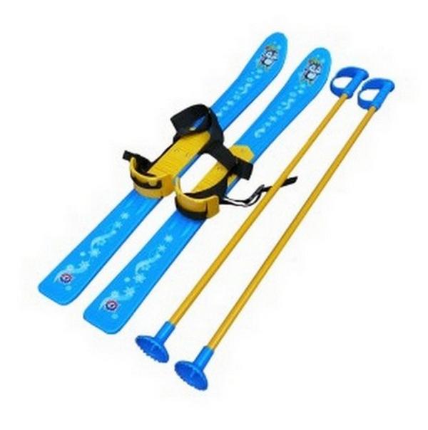 Лижі з палицями дитячі 3350 (ІФ) ТМ ТЕХНОКОМП - фото 1