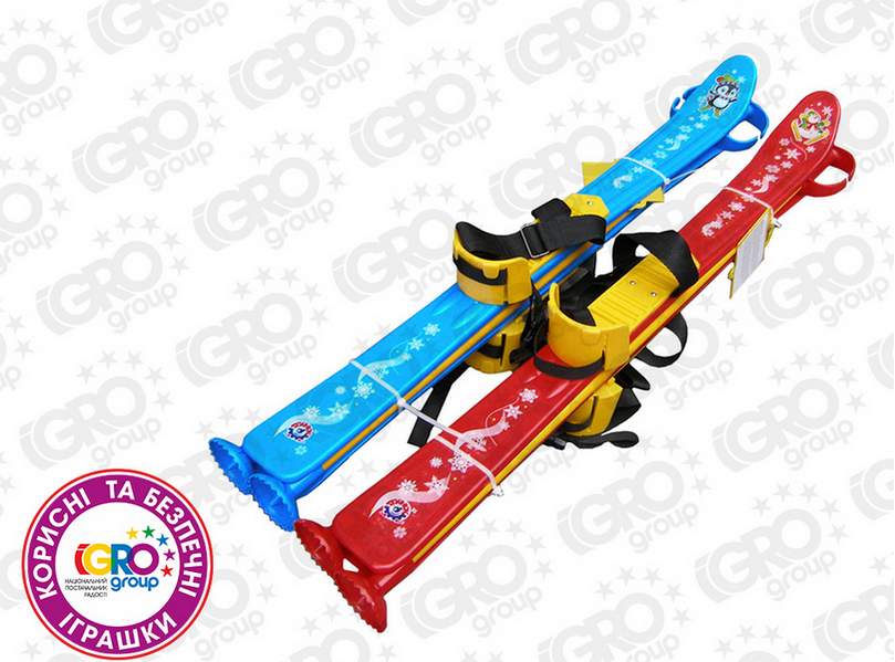 Лижі з палицями дитячі 3350 (ІФ) ТМ ТЕХНОКОМП - фото 2