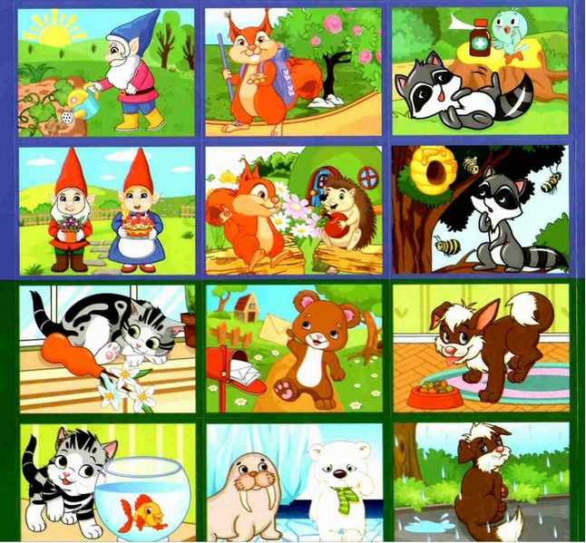 Казки в малюнках Жовта з наліпками Глорія - фото 3