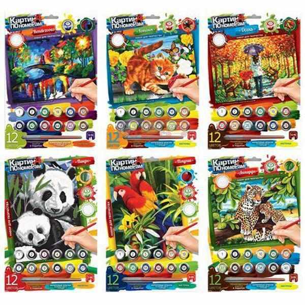 Набір для творчості Картина за номерами міні Danko Toys - Набори для розмальовування