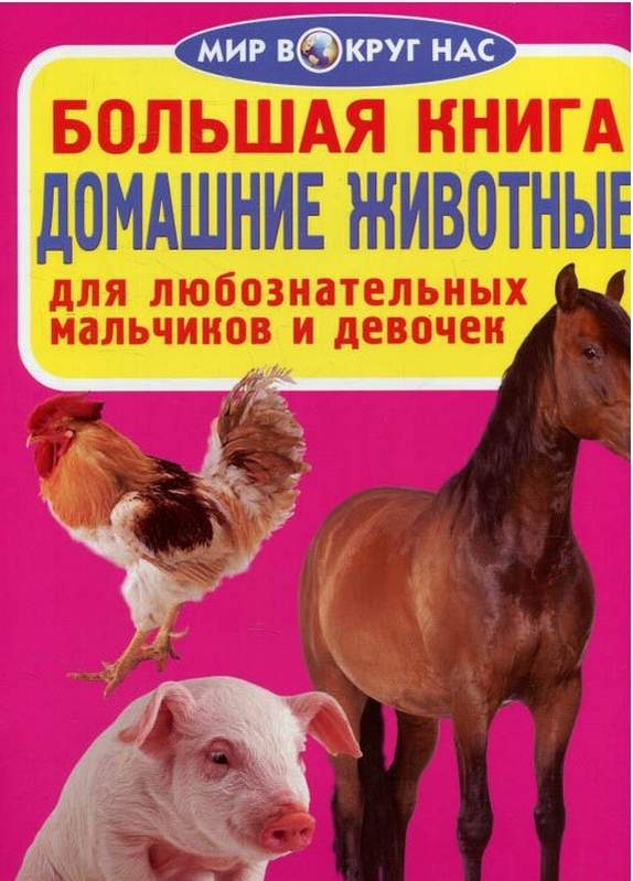 Большая книга Домашние животные Мир вокруг нас Кристал Бук - фото 1