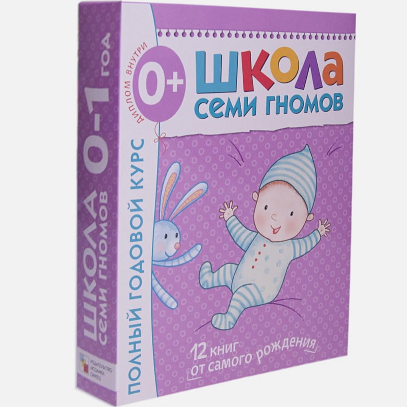 Школа Семи Гномов 0-1 год. Полный годовой курс (12 книг с картонной вкладкой) - Пізнавальна література