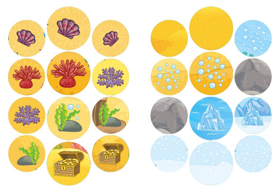 Альбом з наліпками. Граємо в хованки — З морськими мешканцями. Сікора Ю.О. 2+. УЛА. - фото 3