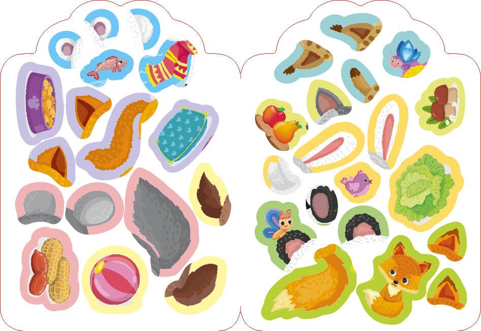 Альбом з наліпками. Грай-наліпляй — Пухнастики. 3+. УЛА. - фото 3