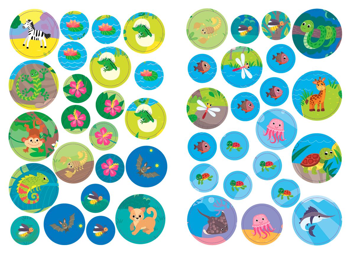 Великі наліпки для малят — Плямистий жирафчик. 3+ УЛА. - фото 3