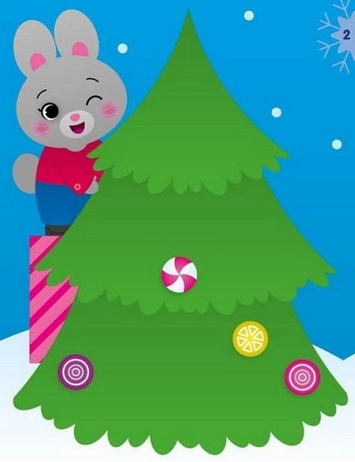 Білченя. Аплікації наліпками - фото 2