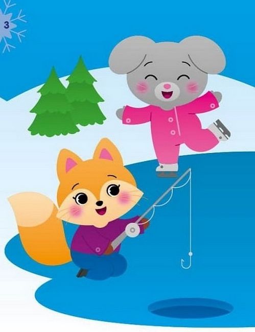 Єнот. Аплікації наліпками - фото 3