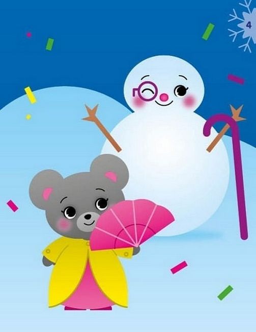 Єнот. Аплікації наліпками - фото 4