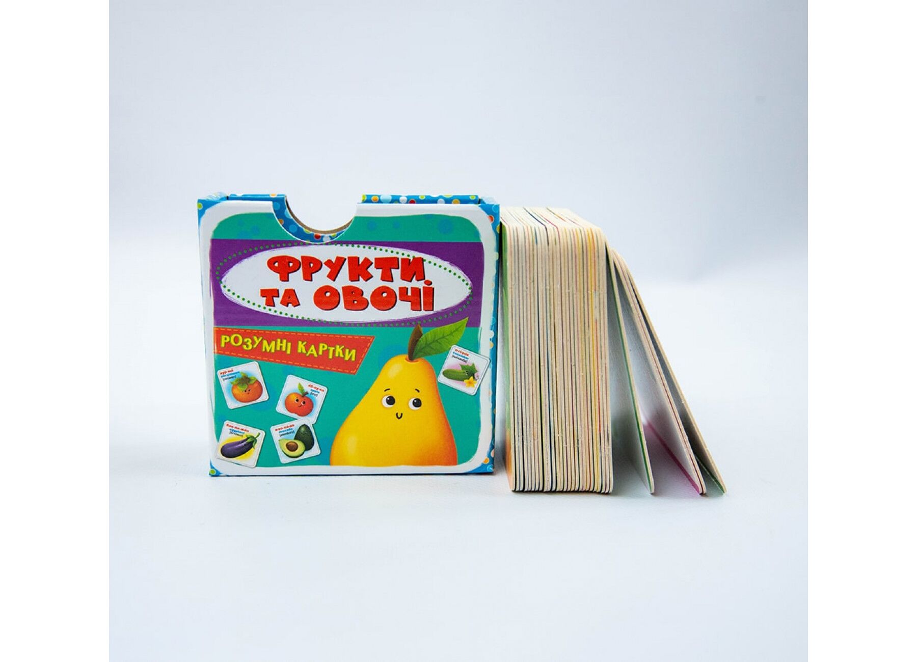 Розумні картки. Фрукти та овочі. 30 карток. Crystal Book. - фото 2