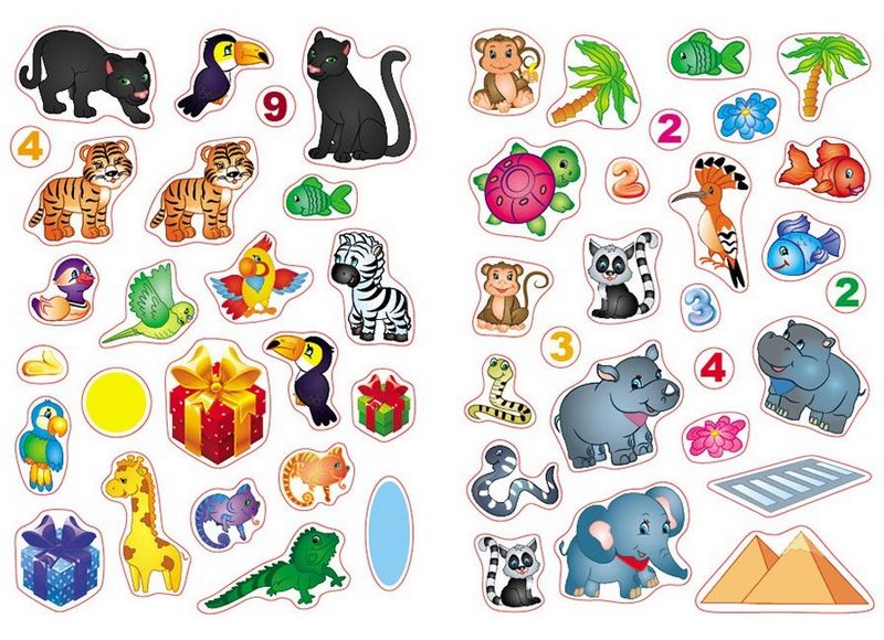 Наліпки для розвитку малюка. Улюблені тварини - фото 5