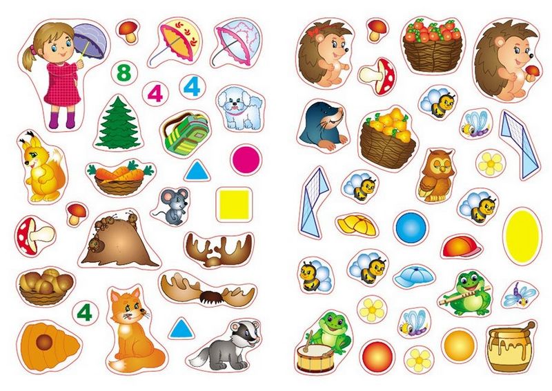 Наліпки для розвитку малюка. Чарівний ліс - фото 5