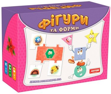 Фігури та форми. Дитяча розвиваюча гра (в гофрокоробці) - Настільні ігри