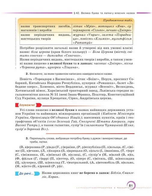 Підручник Українська мова 6 клас НУШ Авт: Олександр Авраменко, Зара Тищенко Вид-во: Грамота - фото 8