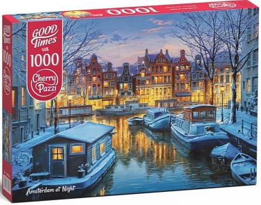 1000 CherryPazzi. Amsterdam at Night / Амстердам вночі - Пазли