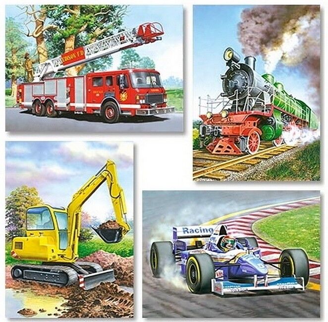 4х Puzzle (8,12,15,20). Transport / Транспорт - фото 2