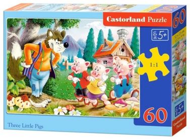 Castorland Puzzle 60 midi. Троє поросят - Пазли