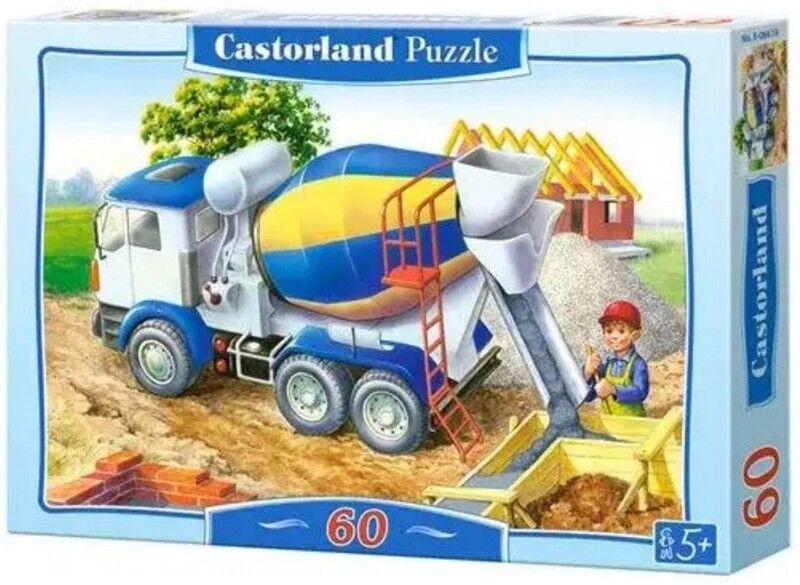 Castorland Puzzle 60 midi. Бетонозмішувач - фото 1